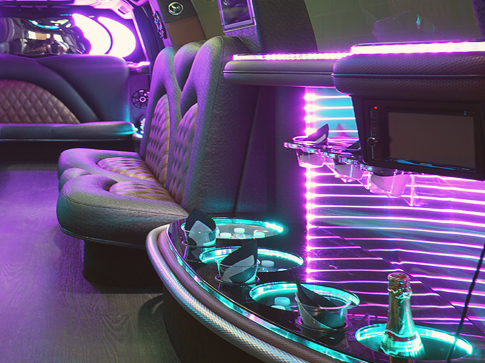  inside a party bus rental