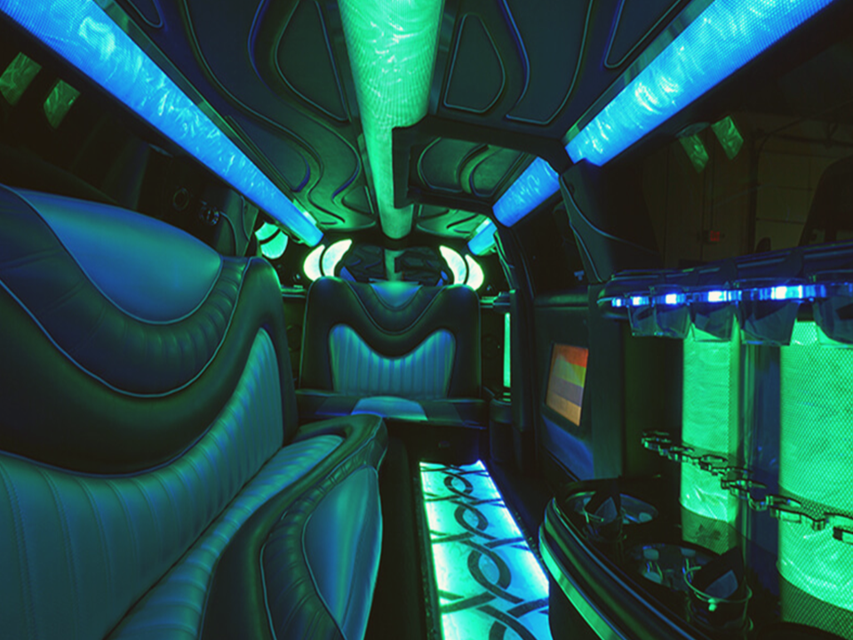 inside a party bus rentals