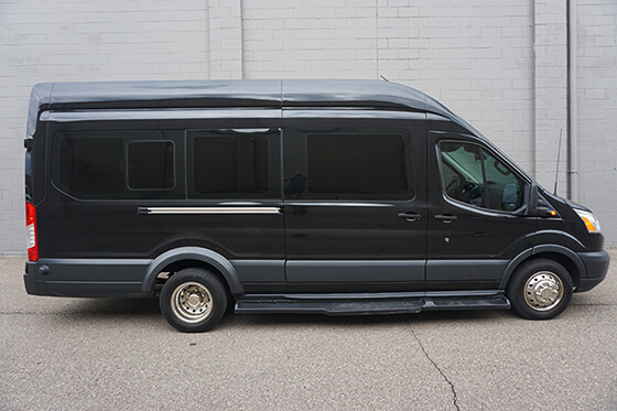 10-passenger limo van