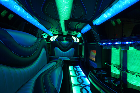  Lake Tahoe limousine interior 