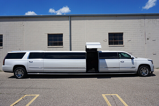 Inside a Lake Tahoe limousine