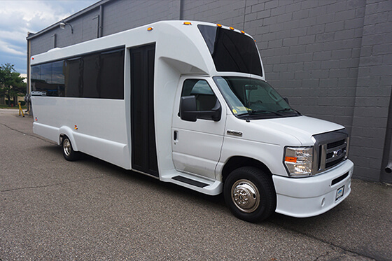 party bus with dance poles