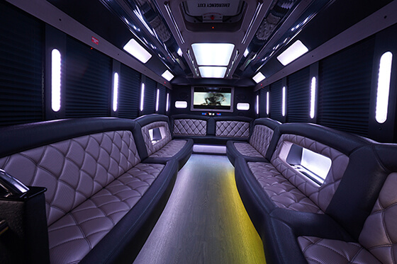 Visalia party bus rental inside